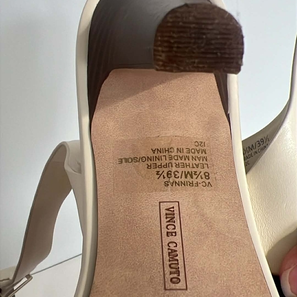 Vince Camuto Ivory Cutout Sandals - Picture 4 of 8